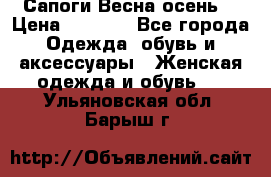 Сапоги Весна осень  › Цена ­ 1 700 - Все города Одежда, обувь и аксессуары » Женская одежда и обувь   . Ульяновская обл.,Барыш г.